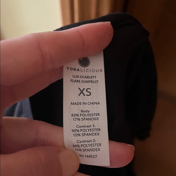 Yogalicious Black Fitted Jumpsuit - Picture 2 of 5